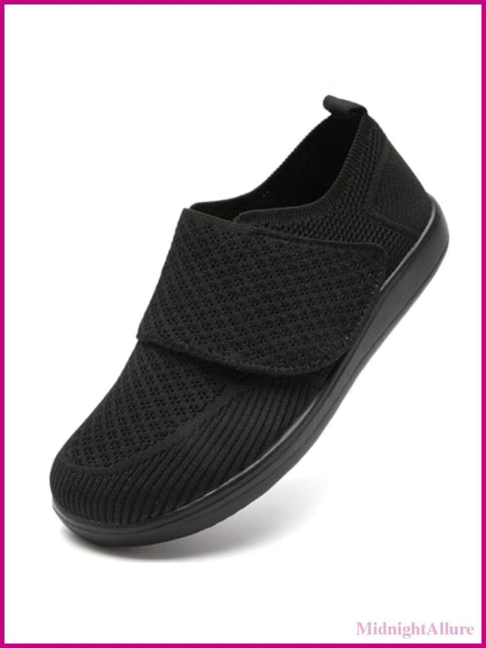 Women's Slip-On Orthopedic Walking Shoes with Adjustable Straps for Swollen Feet